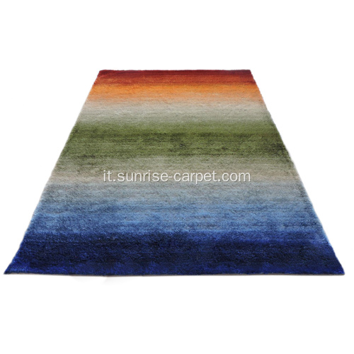 Shaggy in tappeto di tappeto a colori ombreggiato